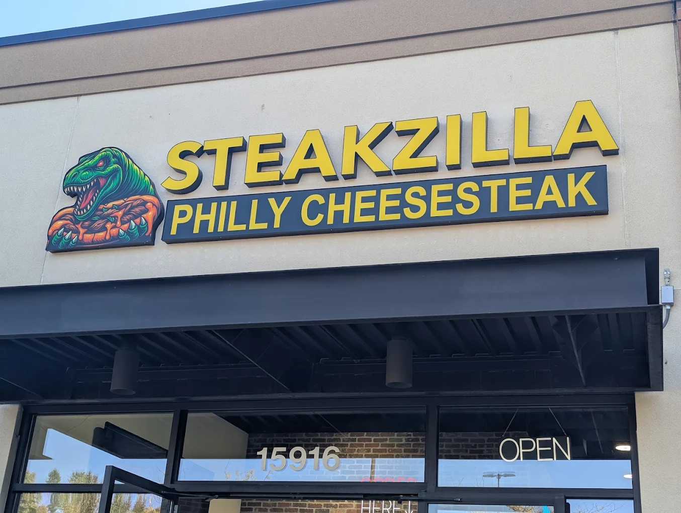 Steakzilla menu board